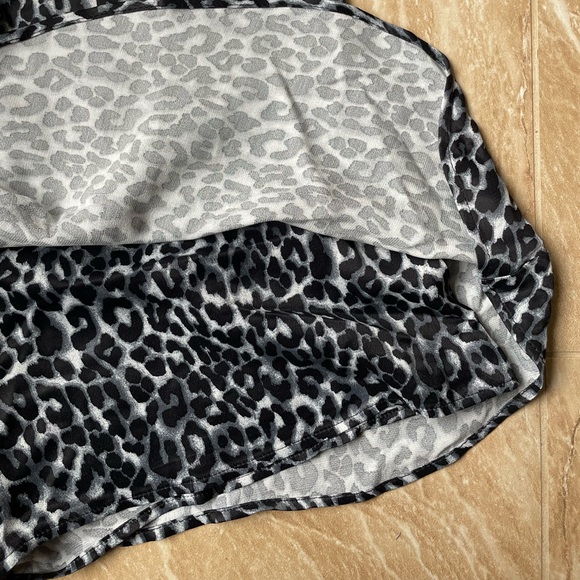 ZARA | Satin Cheetah Print Mini Skirt/Skort - Picture 2 of 3